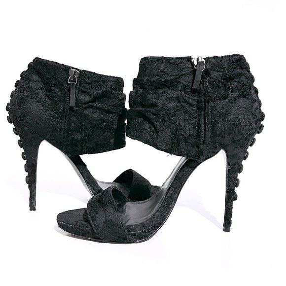 Elizabeth and James E-Janet Lace Stiletto Sandals - Picture 9 of 15